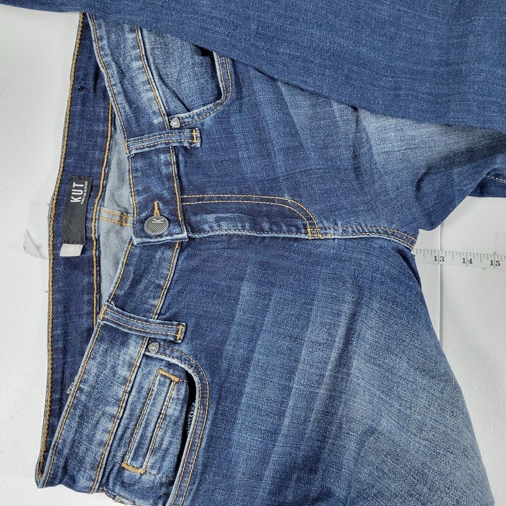 Kut From The Cloth Women's Jeans Toothpick Skinny‎ Raw Hem Size 10 Blue - Picture 5 of 11